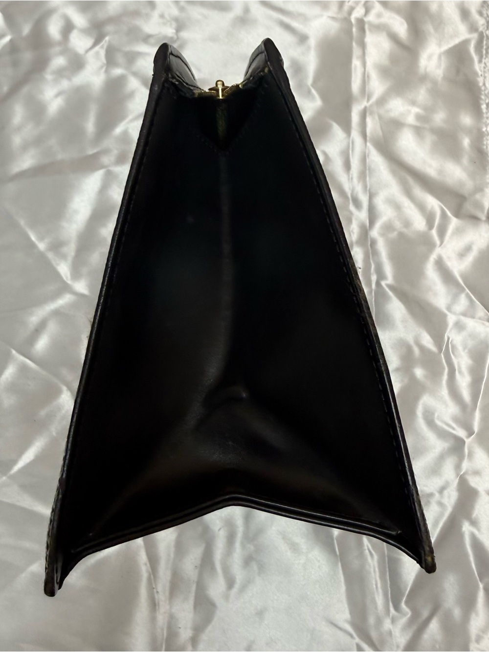 Louis Vuitton Black Epi Leather Clutch Style Zipper Pouch Vintage LV - Picture 3 of 14